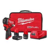 Milwaukee M12 FUEL 12V Stubby 3/8' Impact Kit