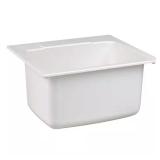 Fiberglass Drop-In Utility Sink White