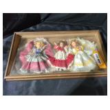 Vintage Framed Doll Collection