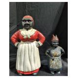 Black Americana Coin Bank and Statue
