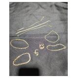 Stone Jewelry Box and Jewelry Lot