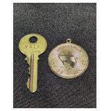 Sagittarius Pendant and Yale Key