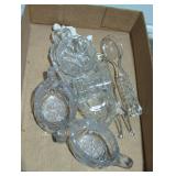 Collection of Clear Glass Tableware