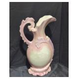 Porcelain vase with pink glaze.