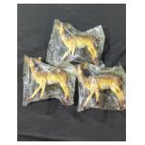 Set of Three Deer Figurines in Original Packaging