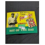 Babe Ruth Pinch-Hit Tobacco Sign.