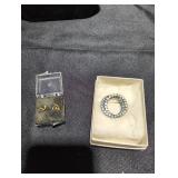Earrings and Pin