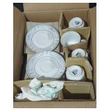 Sheffield "Blue Whisper" Porcelain Tea Set