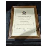 Certificate of Retirement