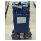 Collapsible Blue Utility Wagon