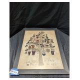 Framed Tree Embroidery