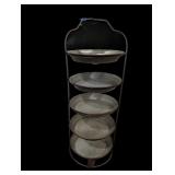 Tiered Metal Tray Stand