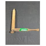 vintage hand-forged wood splitting froe.