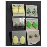 Collection of Vintage Pierced Earrings