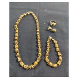 Costume jewelry set.