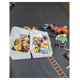 Assorted Toy Figures and Accessories Lot.