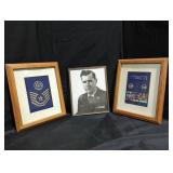 Framed Army Medals and Photo