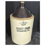 Vintage Stoneware Crock Jug by Casey Bros.