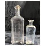 2 Glass Bottles