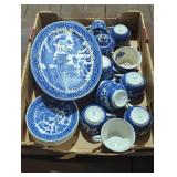 Blue and White Porcelain Tea Set