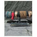 Costume jewelry bracelets lot.