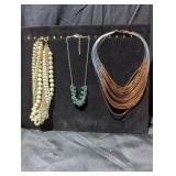Costume jewelry necklaces lot.