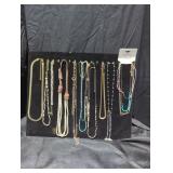 Costume jewelry necklaces lot.
