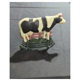 Cast iron cow decor.