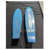 Pair plastic of kids skateboards lot.