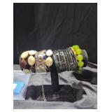 Costume jewelry bracelets lot.