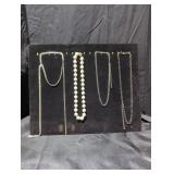 Costume jewelry necklaces lot.