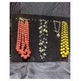 Costume jewelry necklaces lot.