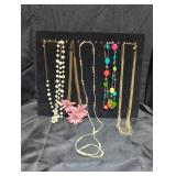 Costume jewelry necklaces lot.