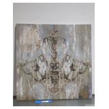 Vintage-Inspired Chandelier Wall Art