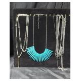 Costume jewelry necklaces lot.