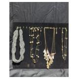 Costume jewelry necklaces lot.