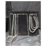 Costume jewelry necklaces lot.