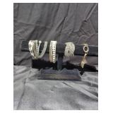 Costume jewelry bracelets lot.