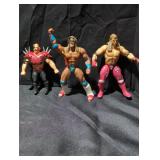 3 wrestler toys lot.
