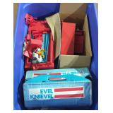 Evel Knievel toy ramps and more tote lot.