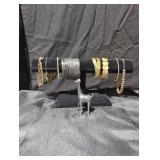 Costume bracelets jewelry lot and metal giraffe
