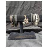Costume jewelry bracelets lot.