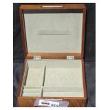 Wood Jewelry Box with Velvet Lining