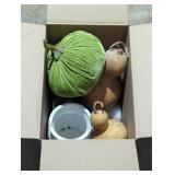 Fall decor box lot.