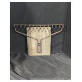 Rustic Farm Tool Wall Hooks Set