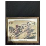 Framed Print "A Mule Train On A Down Grade"