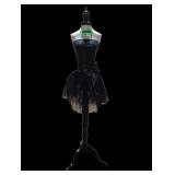 Black Dress Form Display