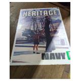 Metal Heritage Navy Sign