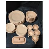 Rosy Pink Fiesta Ware Dish Set