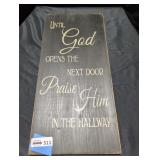 Inspirational Wooden Wall Sign